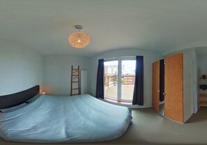 1 slaapkamer, een strijkplank/strijkijzer, wifi, beddengoed