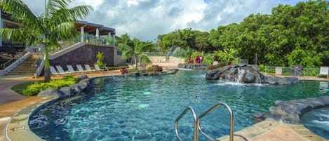 A heated pool