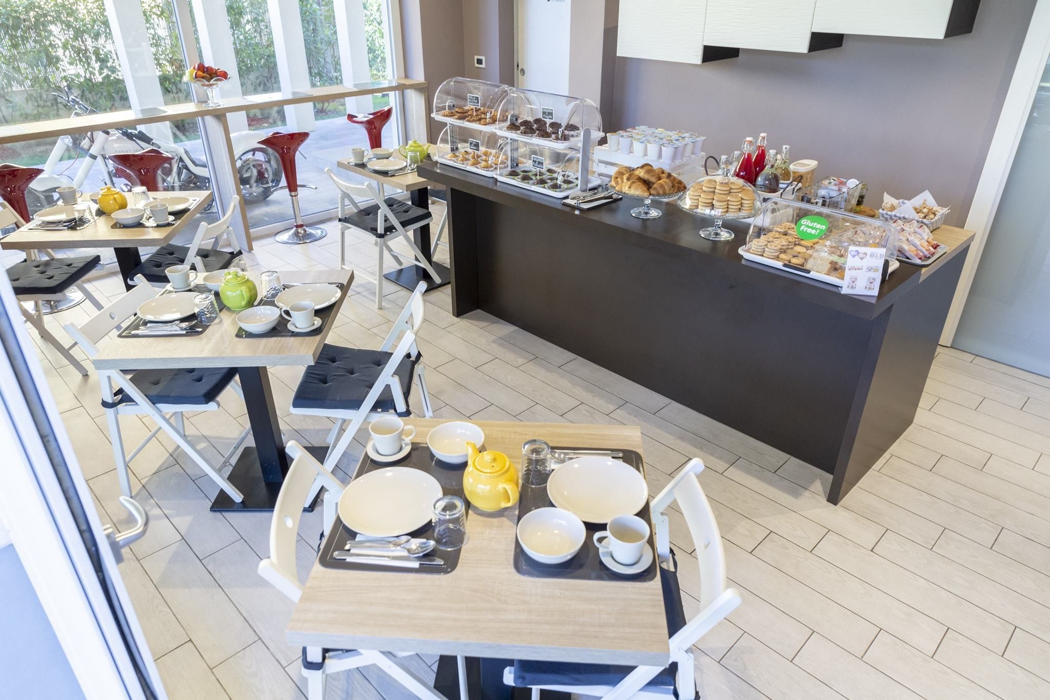 Colazione a buffet inclusa, servita tutte le mattine 