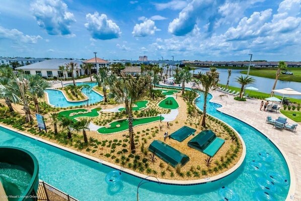 A heated pool