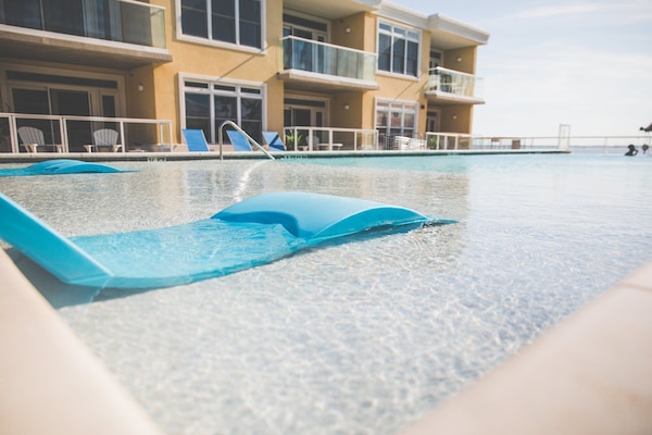 Refreshing pool right outside your patio- get ready to make a splash!