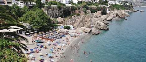 Vlak bij het strand, vissen