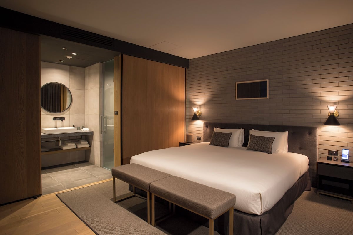 Premium bedding, down comforters, in-room safe