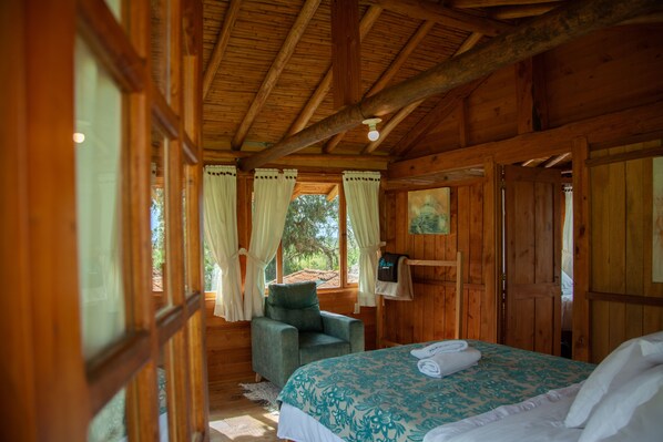 2 bedrooms, WiFi - Cabaña de madera Ojo de Agua (villa de leyva)