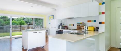 Microwave, oven, stovetop, high chair