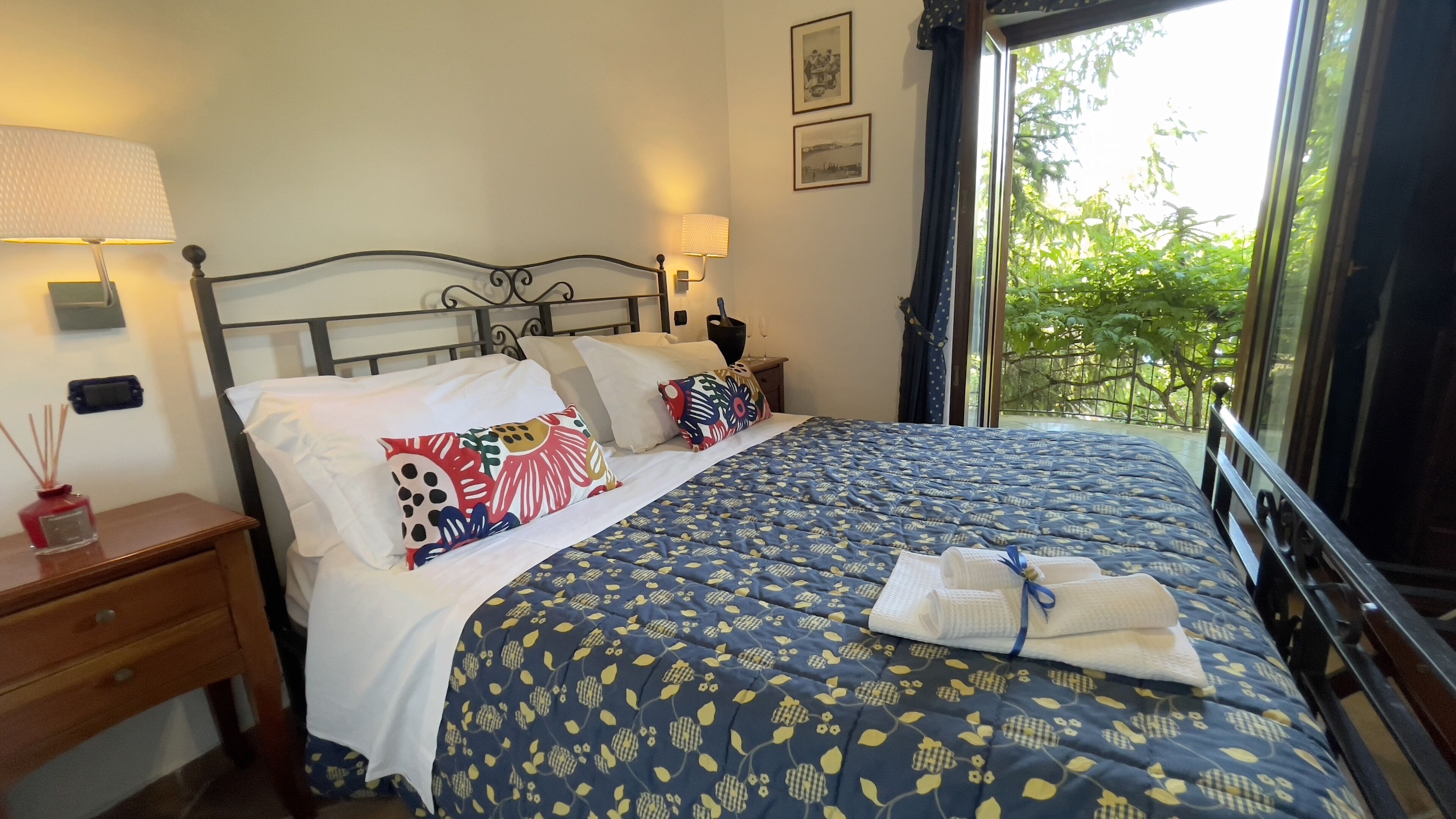 Blackout drapes, bed sheets