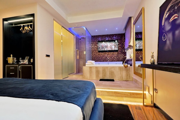 Deluxe studio suite, bubbelbad | Uitzicht vanuit de kamer