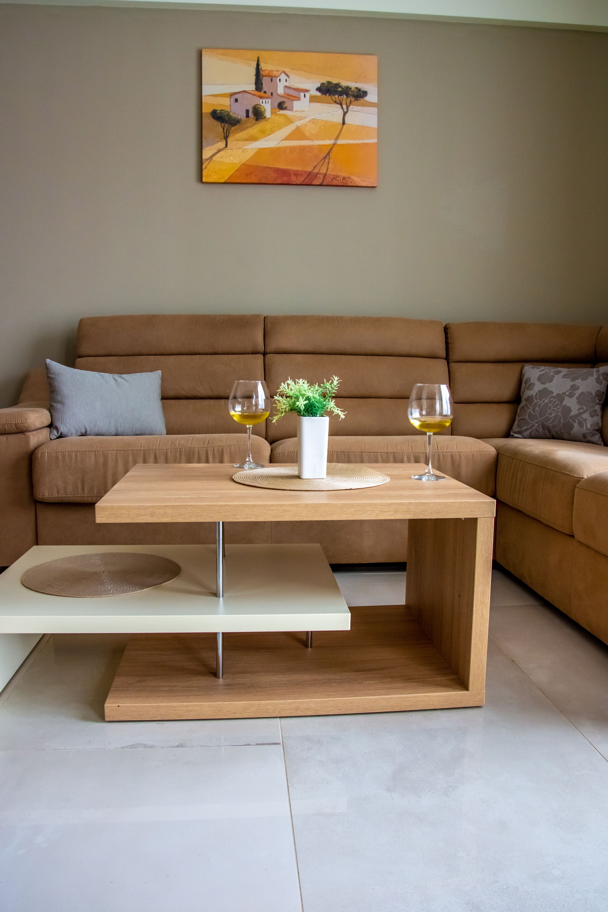 Apartment, Meerblick | Wohnbereich | Flachbildfernseher, DVD-Player