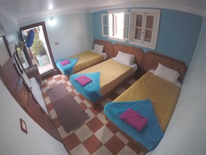 Triple Room, Private Bathroom | Blackout drapes, free WiFi, bed sheets - Dahab hostel (Cairo)