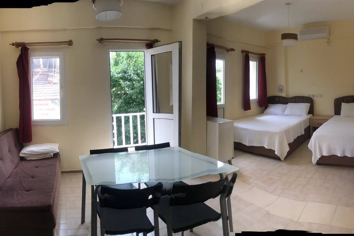 Family Studio, Multiple Beds, Courtyard View | Desk, laptop workspace, iron/ironing board (on request)