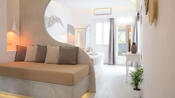 Leilighet – superior | Sengetøy av topp kvalitet, safe på rommet og strykejern/-brett