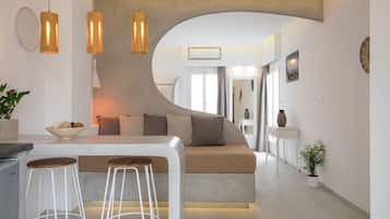 Leilighet – superior | Sengetøy av topp kvalitet, safe på rommet og strykejern/-brett