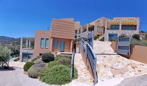 Front of property - Ouzo Panoramic Houses 2, with private pool (Lesvos)