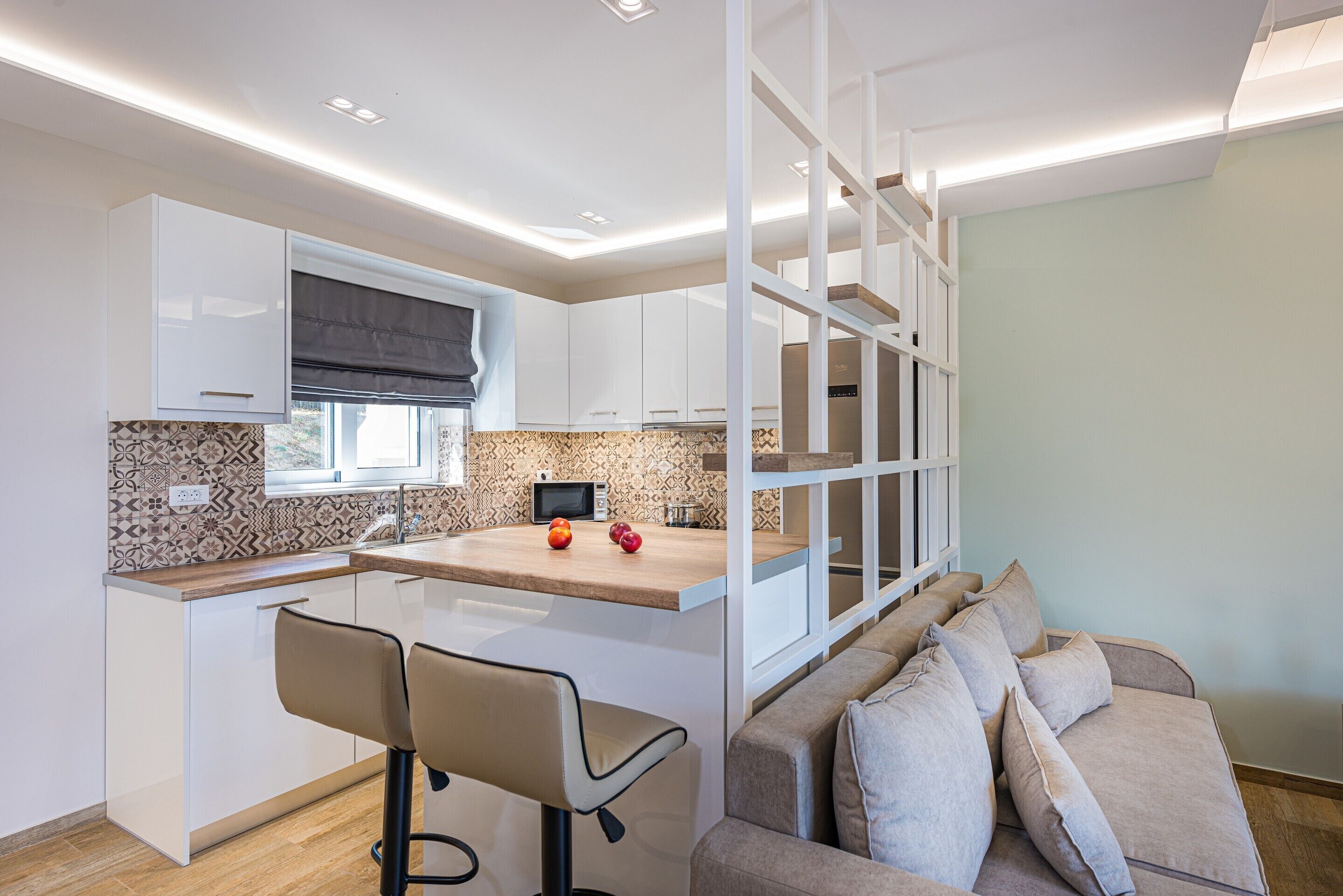 Family Villa, Sea View | Private kitchen