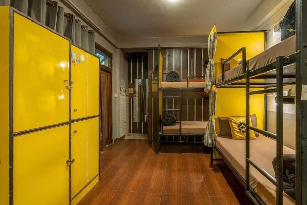 Blackout curtains, free WiFi, bed sheets