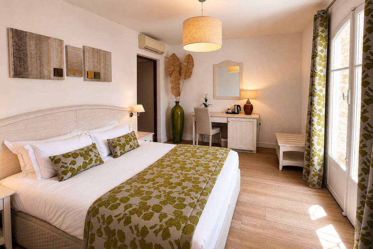 Chambre Double Supérieure, terrasse | Literie de qualité supérieure, minibar, coffres-forts dans les chambres