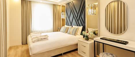 Luxury Apartment, City View 1+1 | Egyptian cotton sheets, premium bedding, down duvets, in-room safe