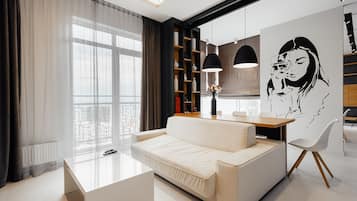 Apartment, 2 Bedrooms, Sea View (#447) | Desk, soundproofing, iron/ironing board, cots/infant beds