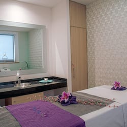 Steam room, body treatments, hot stone massages, body wraps, body scrubs