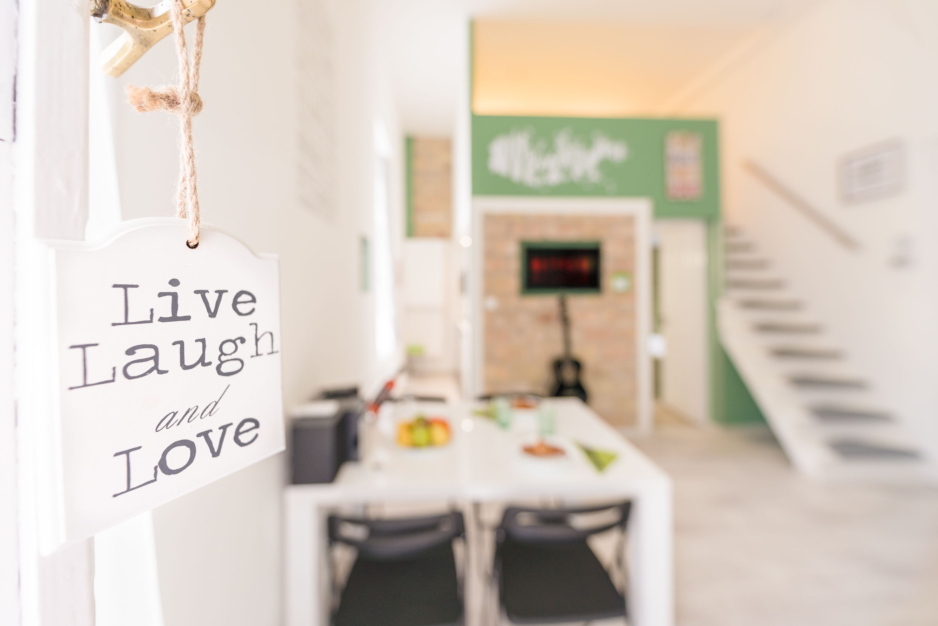 design apartment, 1 queen bed with sofa bed (green) | individually decorated, desk, laptop workspace, blackout curtains