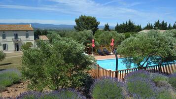Piscine extérieure, piscine chauffée