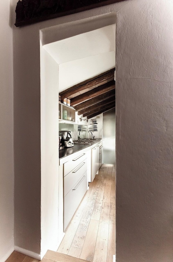 Fridge, microwave, stovetop, dishwasher - Little Tower Over The Roofs (Modena)