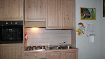 Basic Apartment, 1 Bedroom | Private kitchenette | Fridge, oven, stovetop, cookware/dishes/utensils