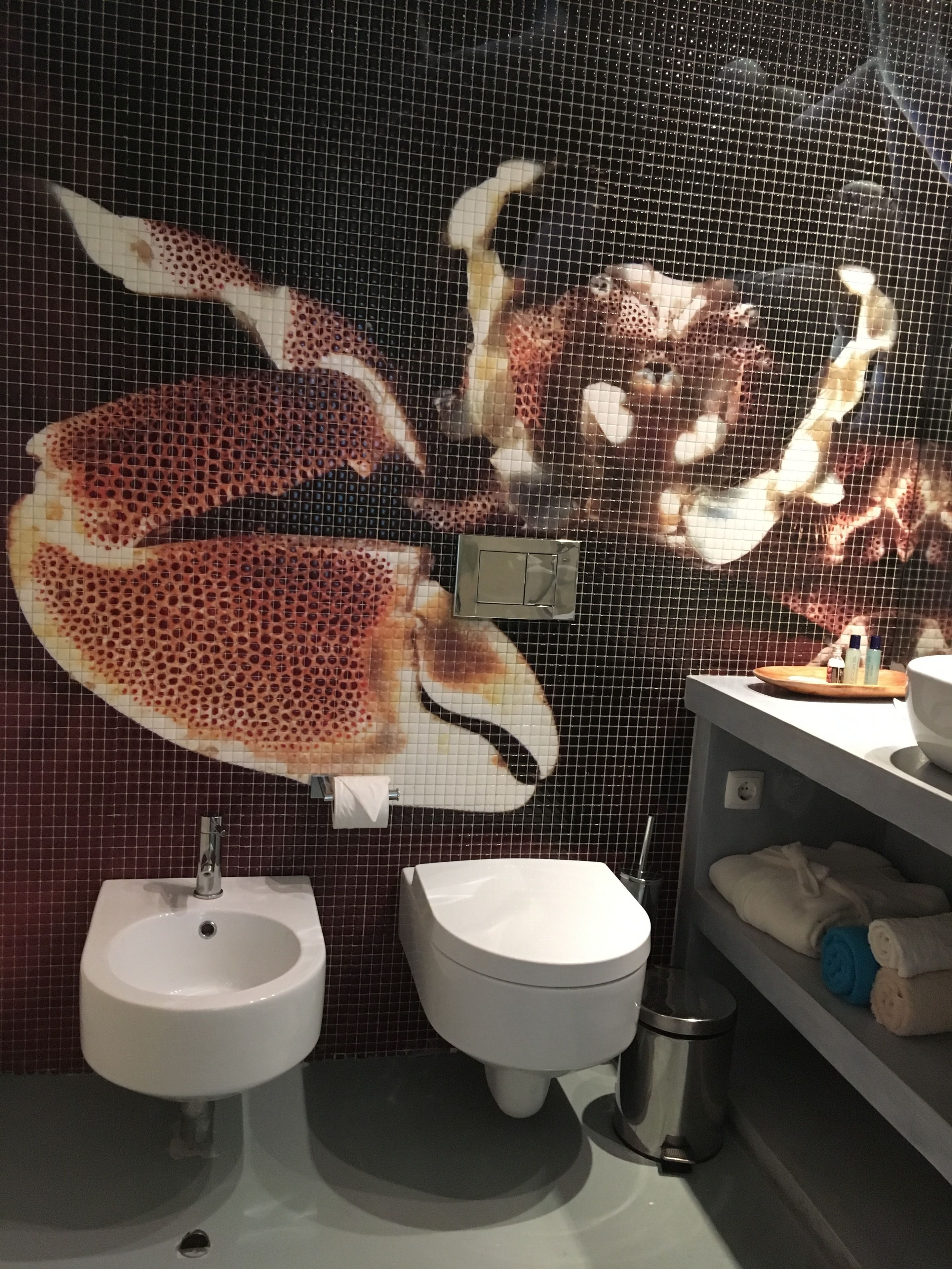 standard double room | bathroom | hair dryer, dressing gowns, bidet, towels