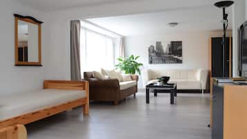 Fernseher, DVD-Player, BĂŒcher, Videothek