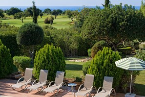 Sundeck - 3 bedroom Villa Anarita 64 with private L-shaped pool, beautiful gardens, near resort village square (Kouklia)