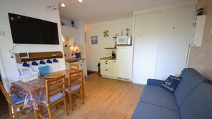 Living area - AIR-CONDITIONED APARTMENT LES RIVES DE LA FAVIERE (BORMES-LES-MIMOSAS)