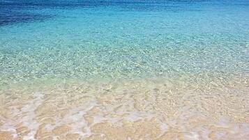 Beach nearby, sun-loungers, beach towels