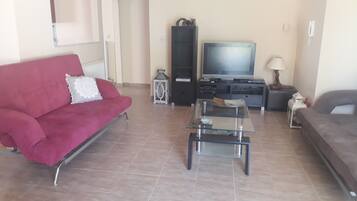 TV, DVD player, table tennis