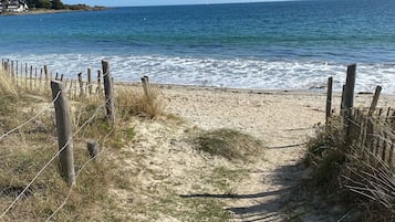 En la playa