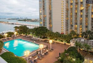 Piscina externa, piscina aquecida