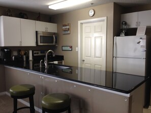 Fridge, microwave, oven, stovetop - Gulfview Condo 75 Steps to the Beach - 1st Floor (Miramar Beach)