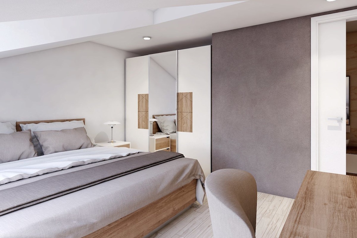 Apartamento | 1 quarto, roupas de cama premium, cofres nos quartos