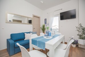 Appartement Design, 1 chambre, bain à remous, vue mer | Coin séjour