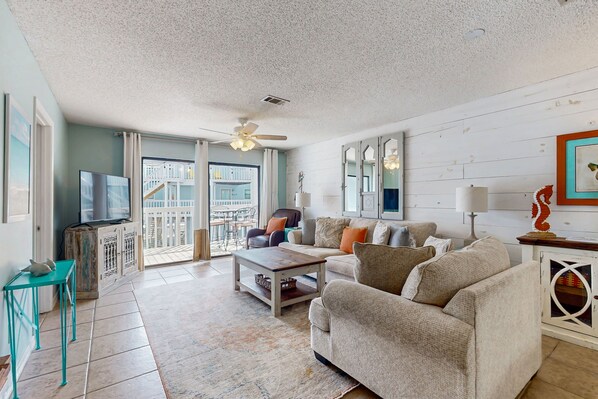 TV, DVD player, books