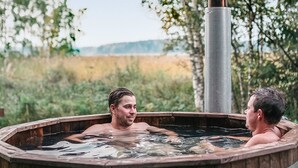 Utendørs boblebad