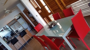 Exclusive Apartment, 3 Bedrooms, Balcony, Sea View | Private kitchen | Fridge, microwave, stovetop, coffee/tea maker - Cumbremar Condos (Tárcoles)
