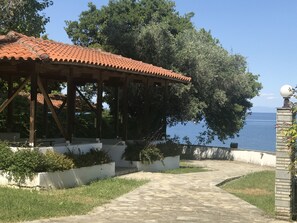 Terrace/patio - Seaside Gilt house ZeusPlace Plaka Litohoro (Plaka)