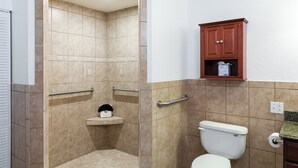Combined shower/tub, deep soaking tub, hair dryer, towels - Grassy Flats Resort & Beach Club (Marathon)