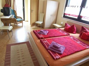 Iron/ironing board, free cots/infant beds, rollaway beds, free WiFi