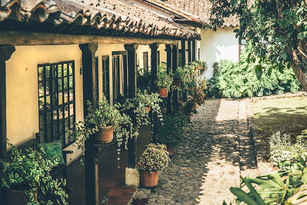 Garden view - Hacienda Baza (Tibaná)