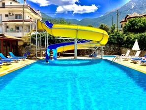 2 outdoor pools, open 9:30 AM to 7:30 PM, pool umbrellas, sun loungers - Doga Hotel (Fethiye)