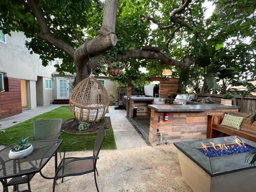 New 1Bd Steps to Broadway! Near Downtown, Zoo, Coronado, Jacuzzi & BBQ Area with Fire Pit!