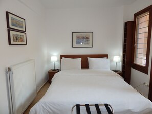 Desk, iron/ironing board, free WiFi, bed sheets