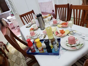 Daily full breakfast (USD 5 per person)