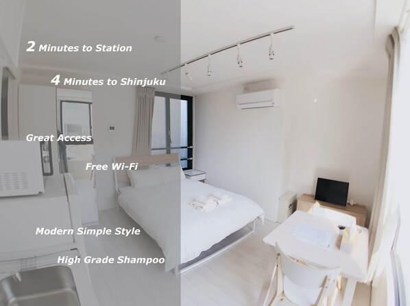 1 Schlafzimmer, Schreibtisch, Bügeleisen/Bügelbrett, kostenloses WLAN